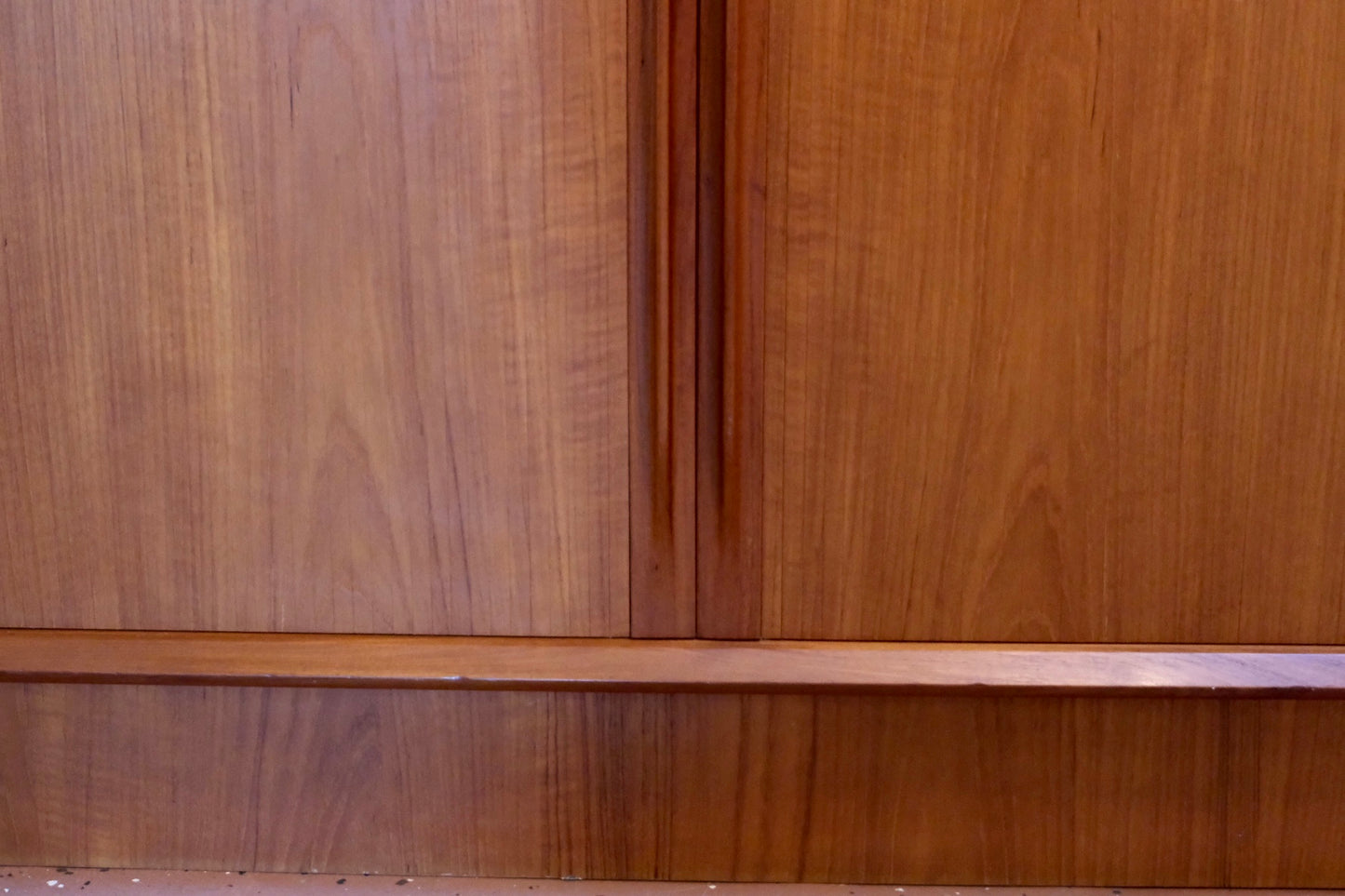Danish Highboy Dresser w/Tambour Doors
