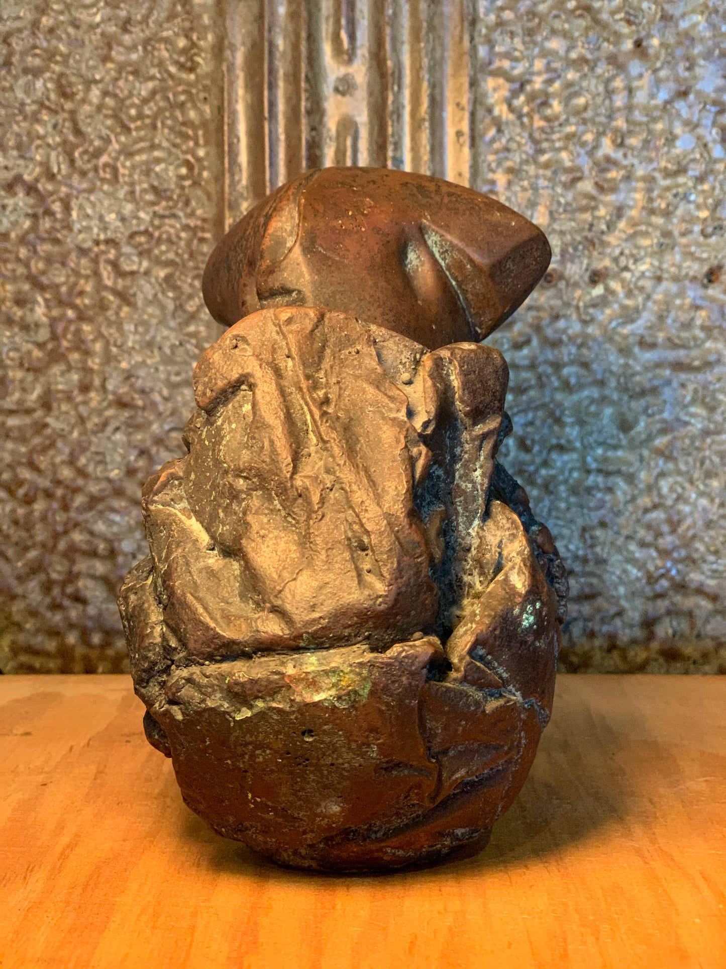 Bronze Brutalist Sculpture