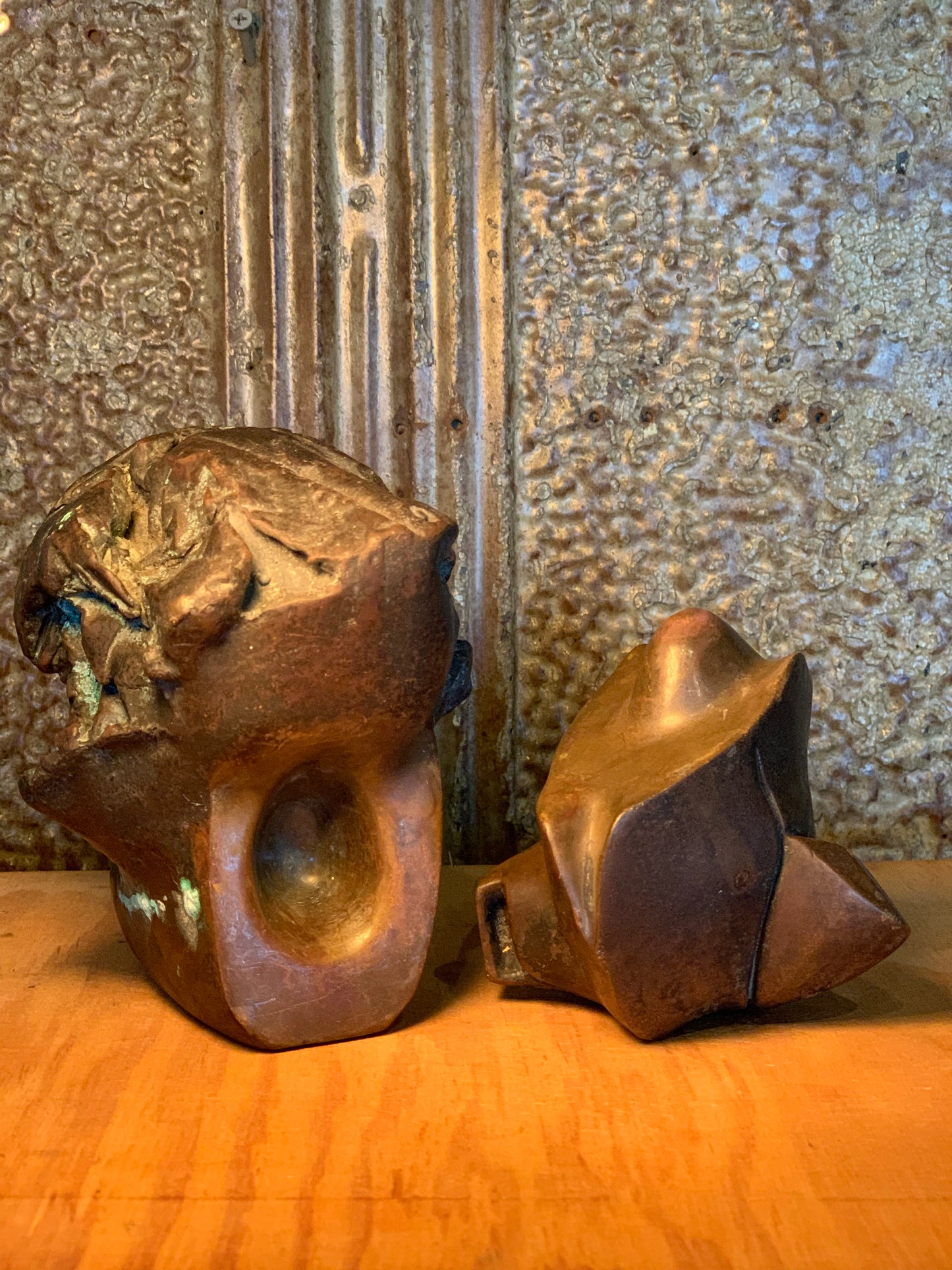 Bronze Brutalist Sculpture