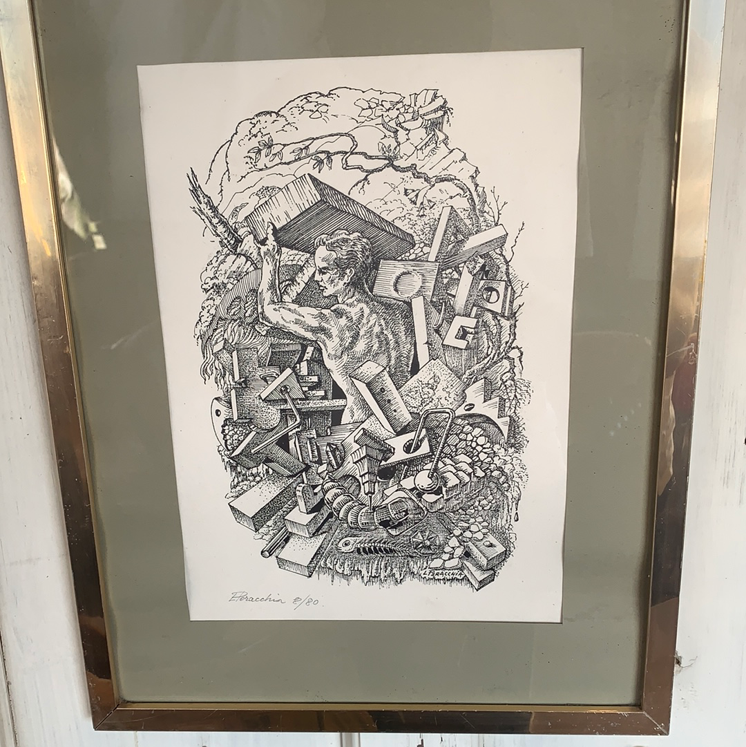 L Peracchia signed and numbered print