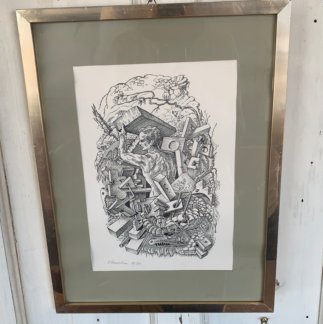 L Peracchia signed and numbered print