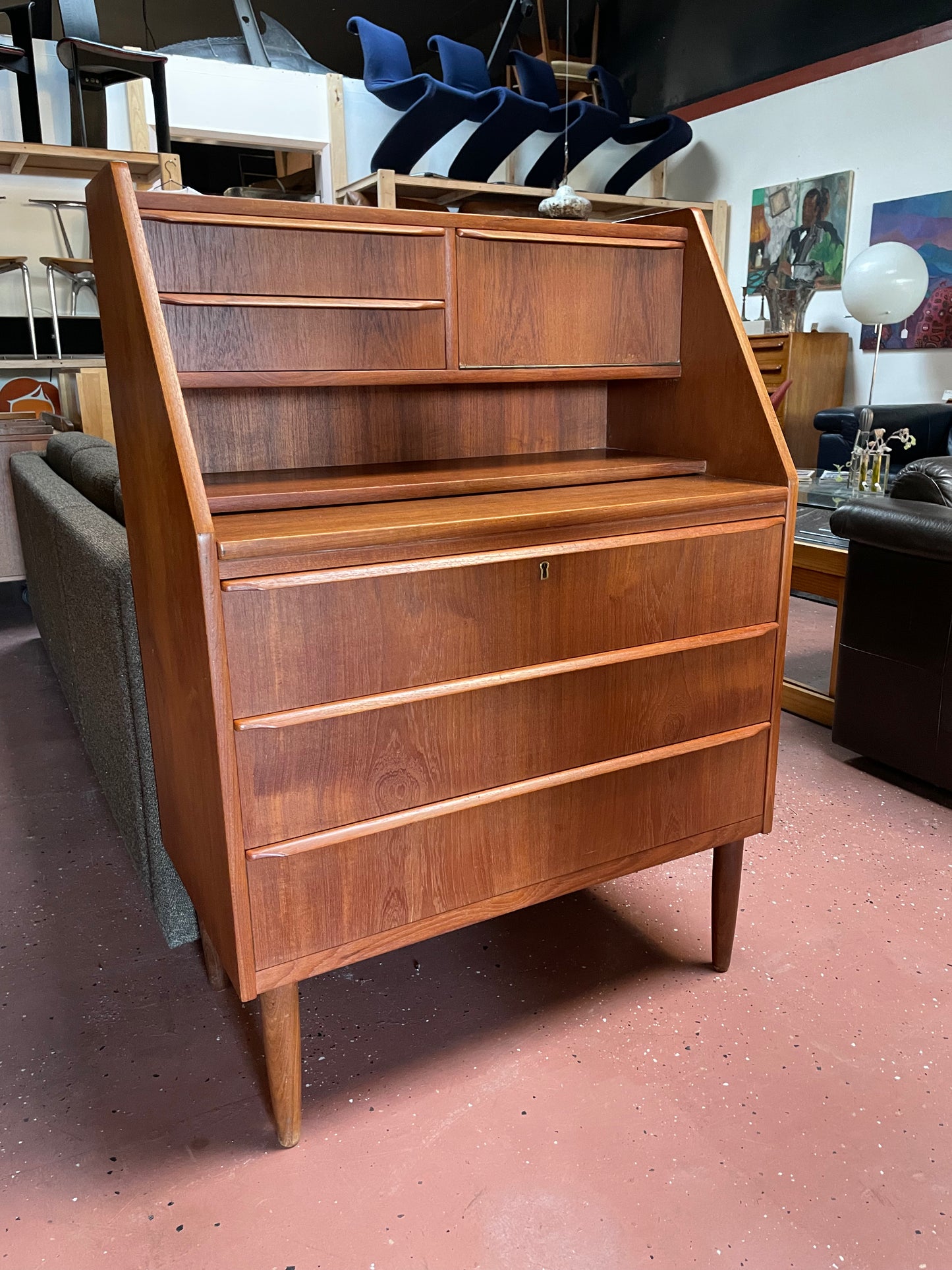 Danish secretary desk