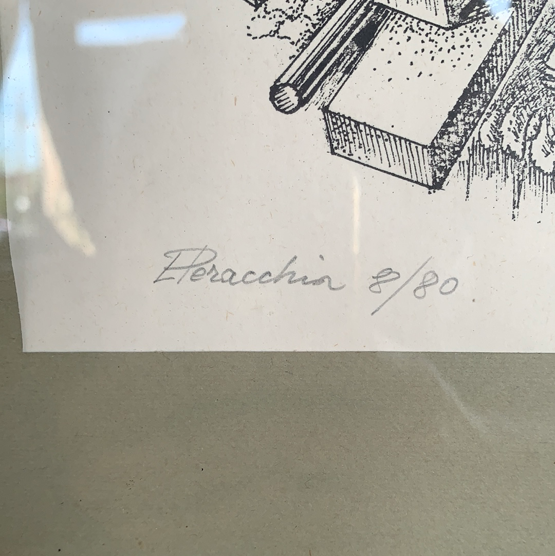L Peracchia signed and numbered print