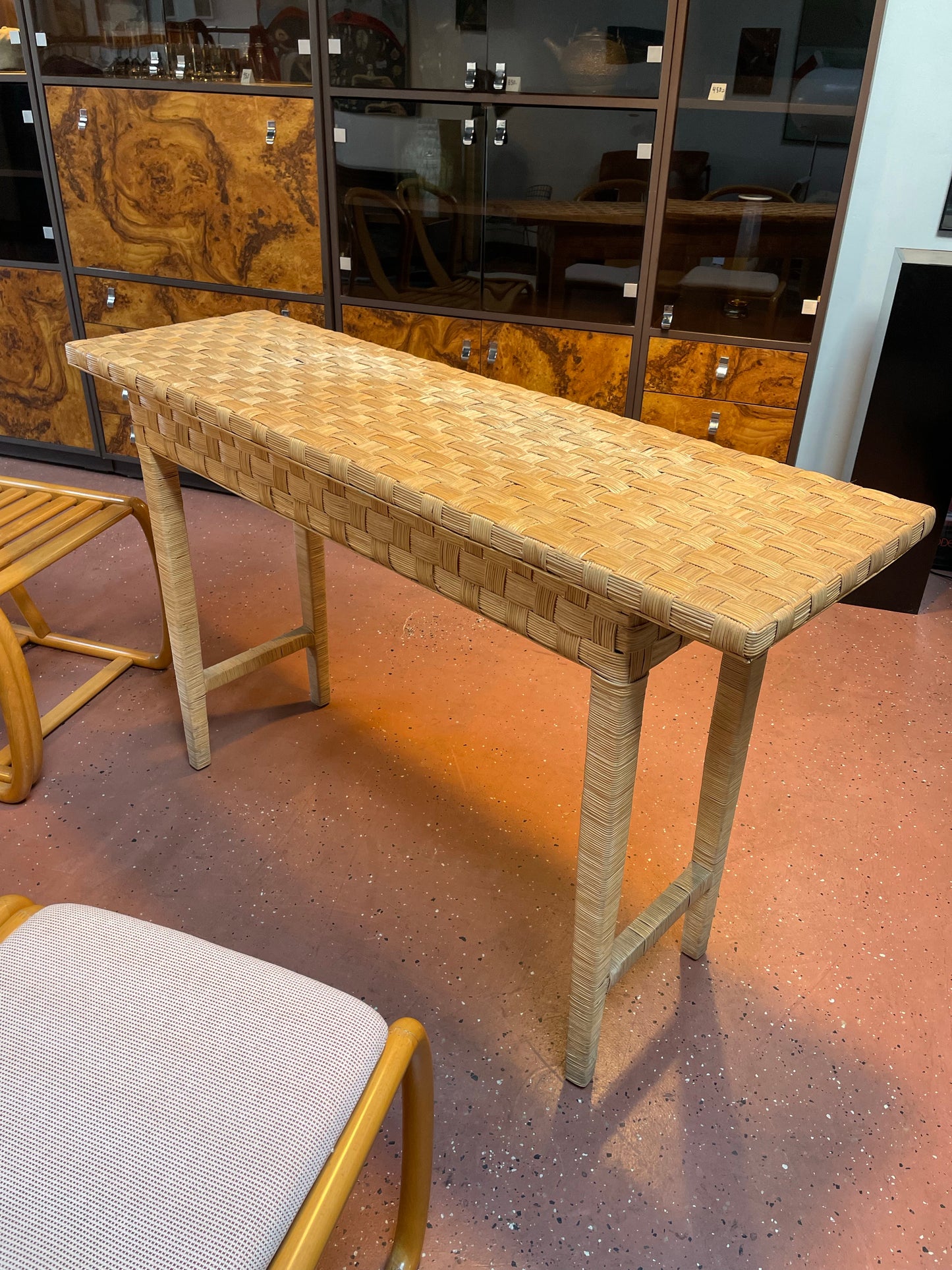 Wicker console