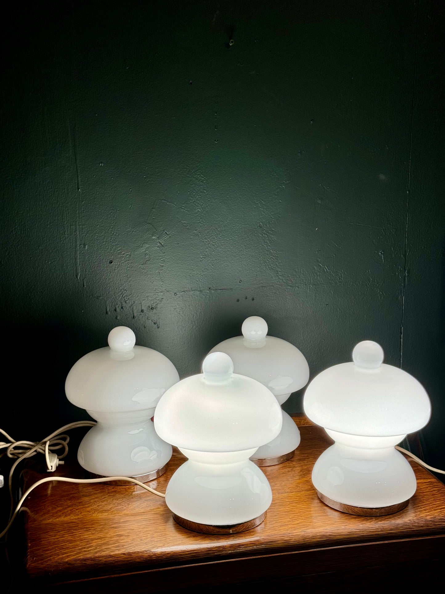 French opaline lamps