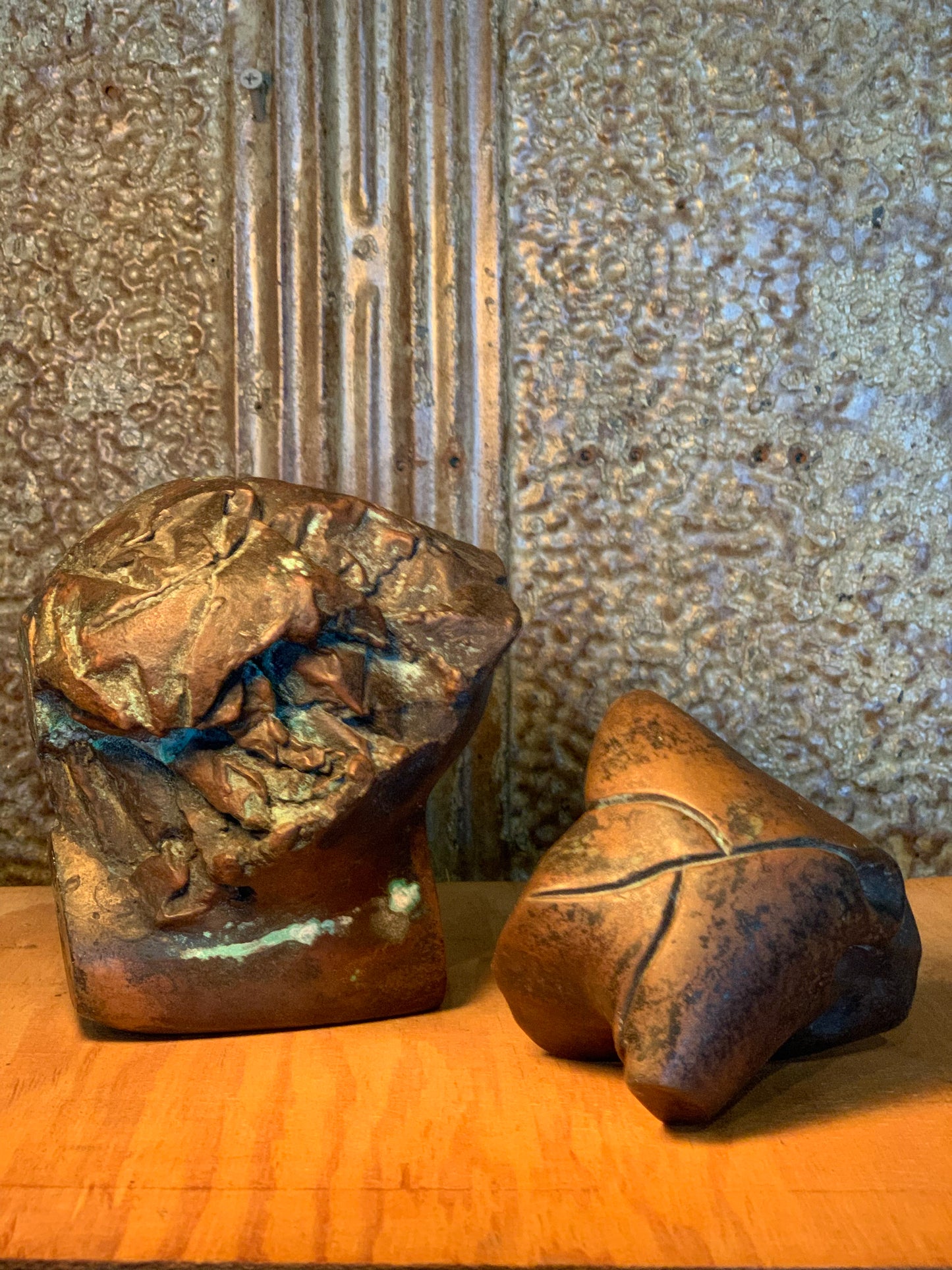 Bronze Brutalist Sculpture
