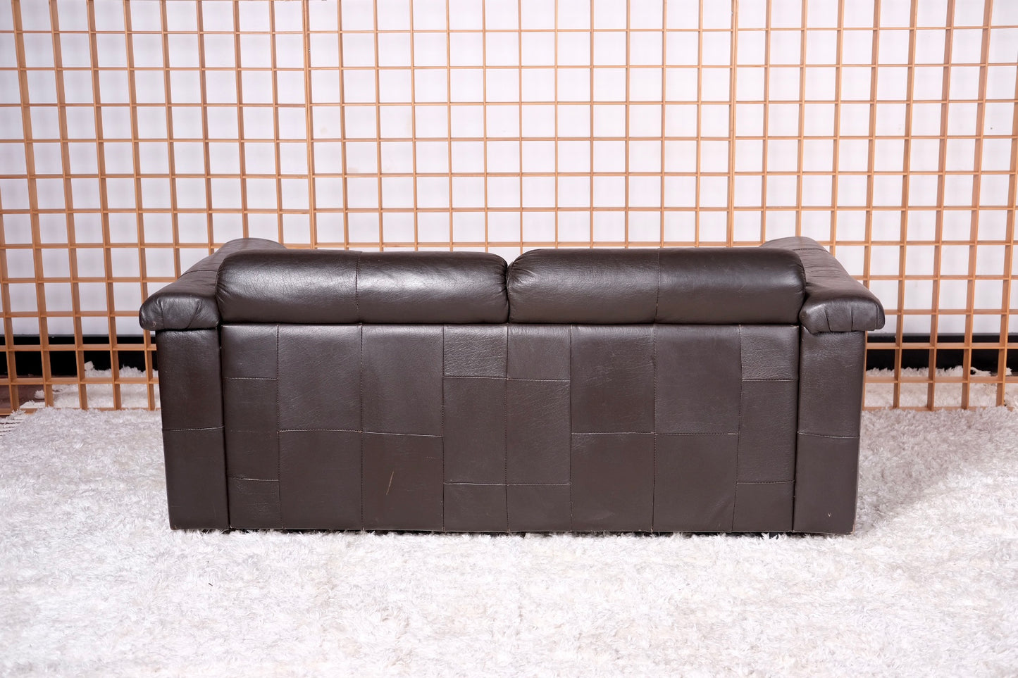 Percival Lafer Patchwork Leather Loveseat